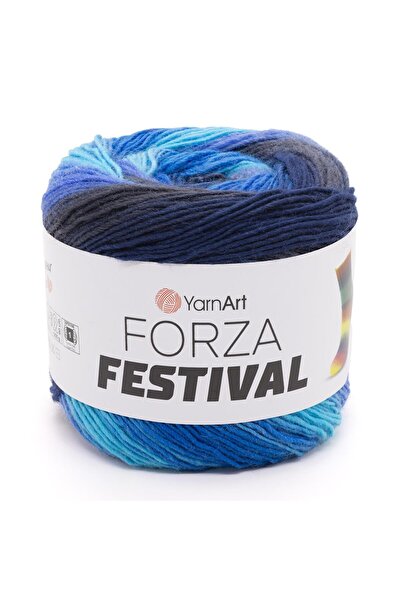Yarnart FESTIVAL FORZA - AȚĂ DE TRICOTAT MARBLEIZED EBRULİ-2902