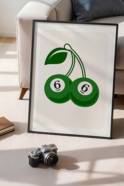 Basquiart Poster cu ramă neagră din seria Lucky You, decor de perete nr:137