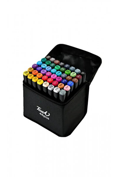 Touch Set de markere profesionale - 60 de culori vibrante în cutie textilă