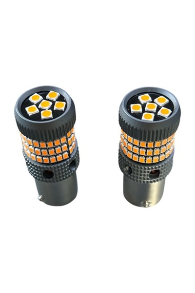 Unbranded/Generic Set Becuri LED Canbus 1156 P21W, 144 LED-uri Semnal
