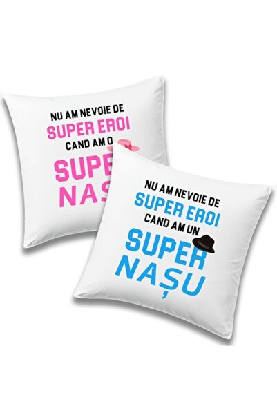 OEM Set 2 personalized pillows for Godparents with message: 'I don’t need sup...