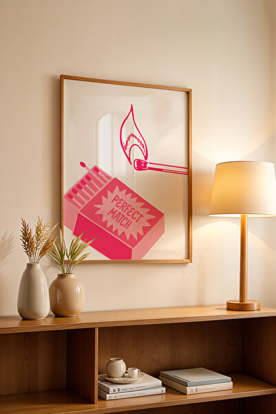 Basquiart Poster cu ramă din lemn din seria Lucky You, decor de perete nr:85