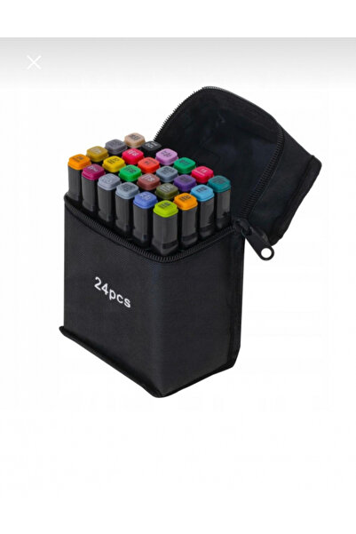 Touch Set de markere profesionale - 24 de culori vibrante în pungă textilă