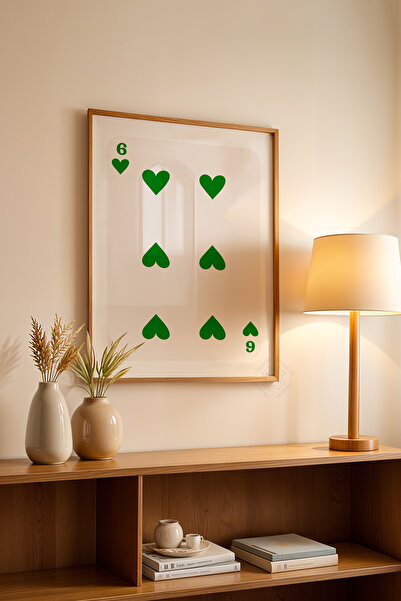 Basquiart Poster cu ramă din lemn din seria Lucky You, decor de perete pictat...