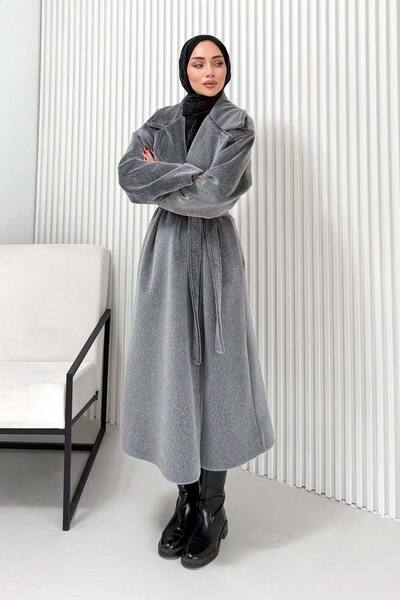 Melike Tatar Καστανόχρωμο παλτό 32-2503