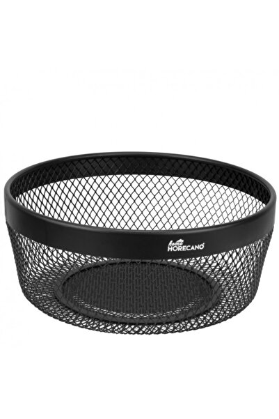 Culinaro Round metal basket HOME, D25xh10cm, matte black