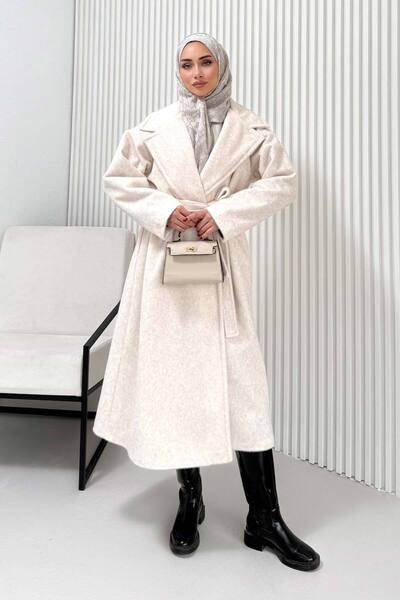 Melike Tatar Καστανόχρωμο παλτό 32-2503