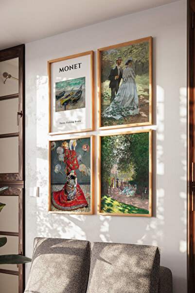 Basquiart Poster Monet cu ramă din lemn, set de pictură nr. 53