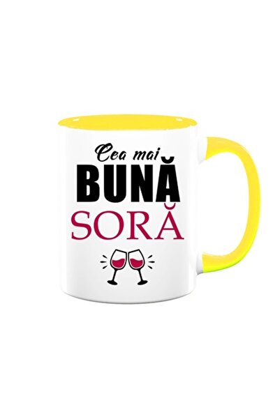 OEM Cană personalizată pentru soră cu mesajul „Cea mai bună soră”, Betaprint,...