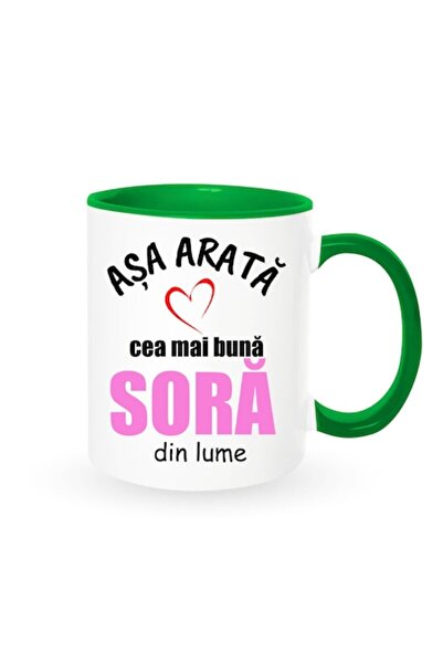 OEM Cană personalizată pentru soră cu mesajul: „Așa arată cea mai bună soră d...