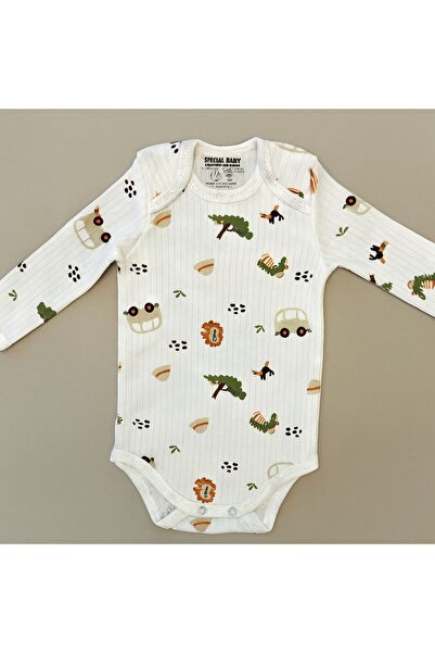 Luna Kids Store بدلة سفاري للأطفال بأكمام طويلة وسحابات للجنسين