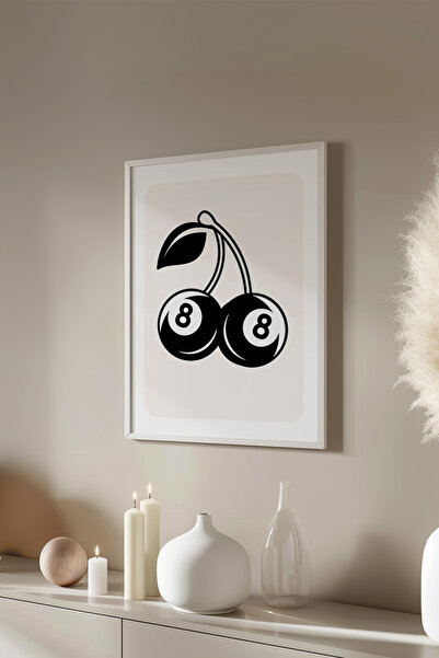 Basquiart Poster cu ramă albă din seria Lucky You, decor de perete nr:114