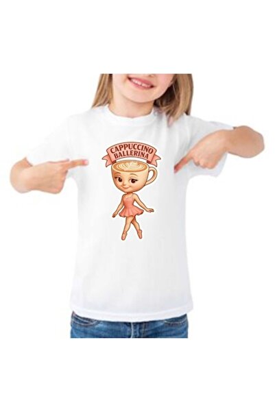 OEM Cappuccino Ballerina T-shirt White 9/10 Years