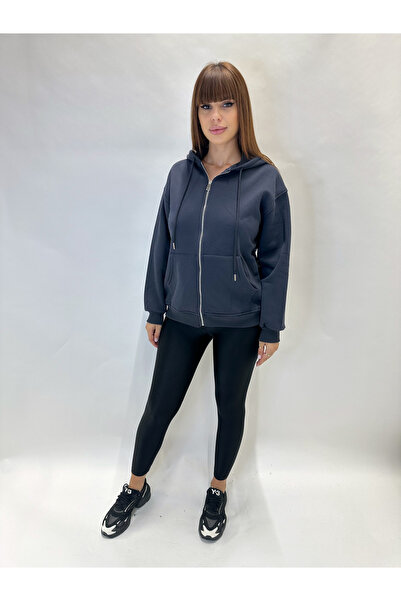 IFASTFASHION Hanorac damă cu fermoar și glugă – model casual disponibil în ne...