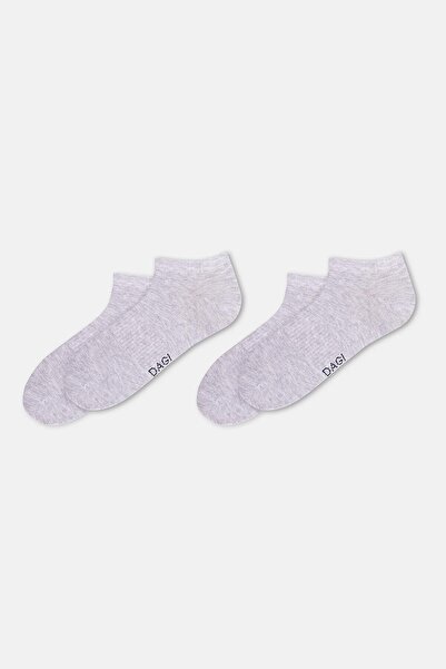 Eros Сиви меланжеви мъжки спортни чорапи, 2-пакет