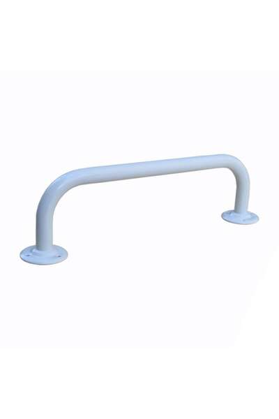 OEM Support Handle for Bathtub/Shower, Stainless Steel, White, for People with Disabilities