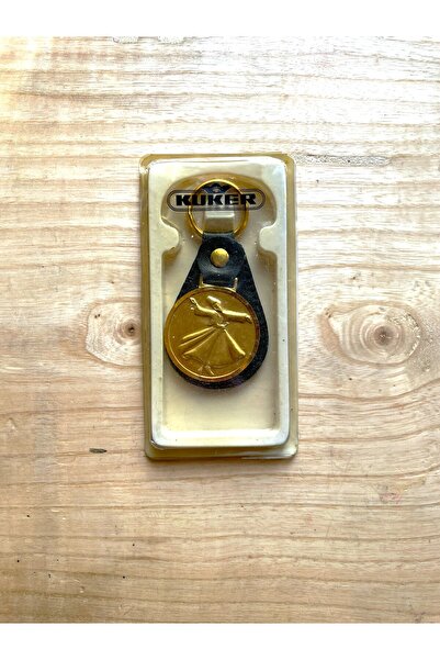 SANAT TACİRİ سلسلة مفاتيح عتيقة ذهبية اللون، سلسلة مفاتيح معدنية