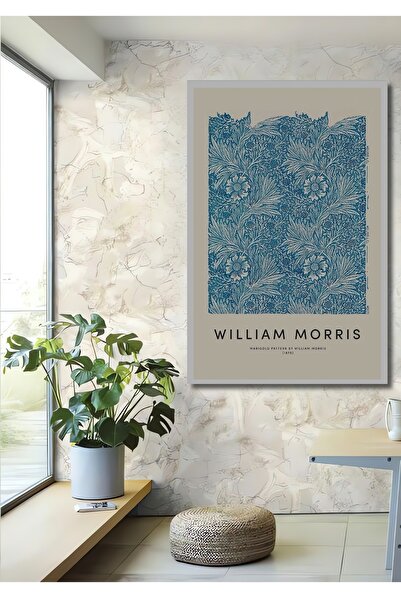 Teona Ahşap Tablou decorativ din lemn dreptunghiular model William Morris