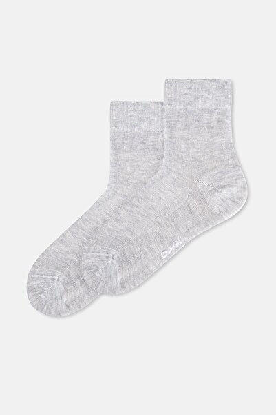 Eros Сиви меланжеви дамски чорапи от бамбук