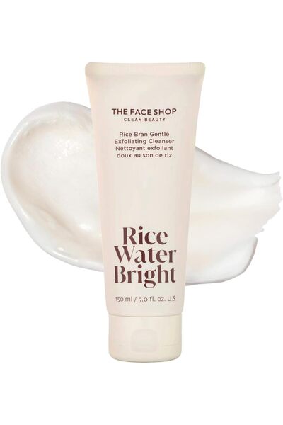 The Face Shop Gentle Exfoliating Cleanser with Rice Bran - Brightens, Hydrate...