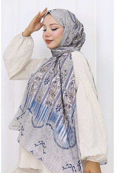 sefamerve Indický voál šál 70321-02 tmavě modrá