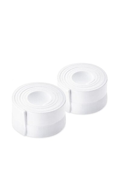 Wenko Set 2 benzi adezive izolatoare pentru uși, anti-praf, albe, 100x3,5cm,