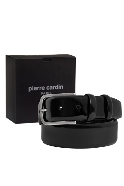 Pierre Cardin Siyah Rugan Deri Erkek Kemeri (En 3,5 cm) PC100ASY3
