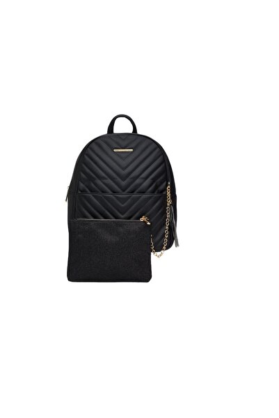 NO BRAND Women's Backpack, 27 x 15 x 33 cm, Black