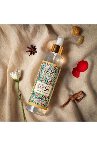 dukhni عود القمر عطر الفراش | بخاخ خالٍ من الكحول ٢٥٠ مل | رذاذ عربي طبيعي | ...