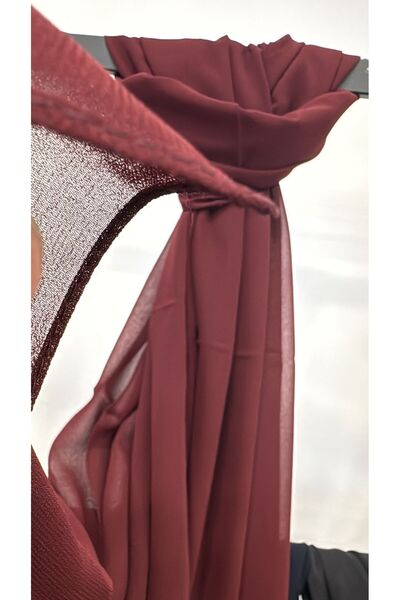 Butik KREP ŞİFON ŞAL BORDO