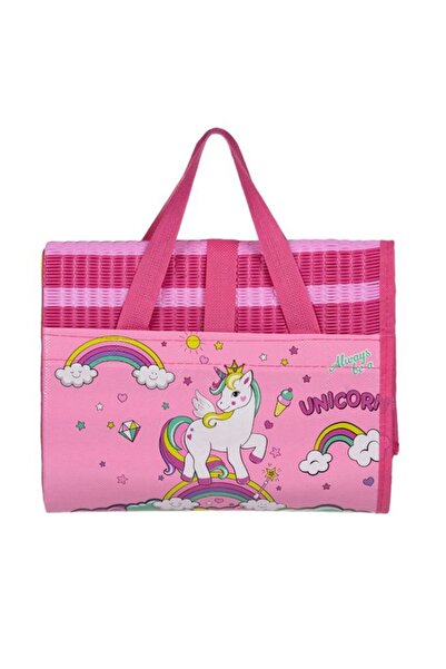 Diakakic Beach Mat For Kids, Pink/Yellow, 150 x 75 cm