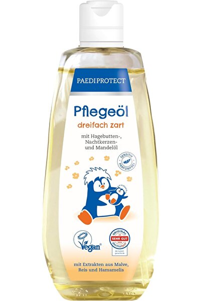 PaediProtect Baby and Child Care Oil, 200 ml, Almond Oil for Delicate Skin, Fragrance-Free by
