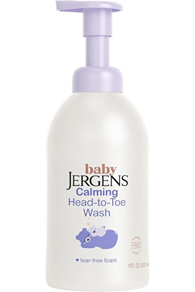 Jergens Soothing Foaming Baby Wash and Shampoo, Tear-Free, 18 fl oz