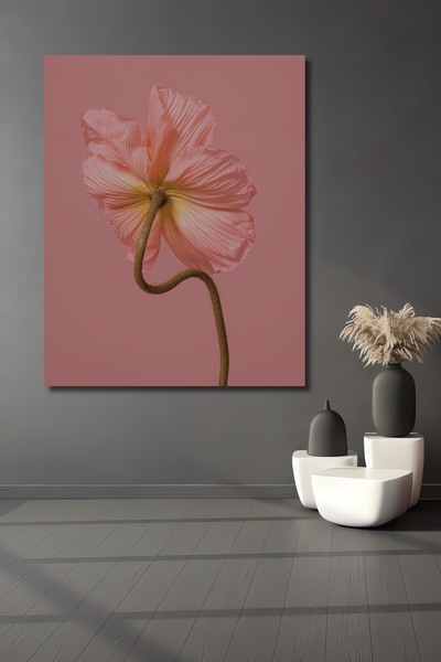 Teona Ahşap Tablou decorativ din lemn dreptunghiular Frumusețea florilor roz