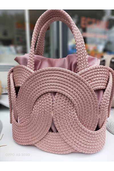 Fancybag desing Çanta kol çantası hasır jüt el yapımı