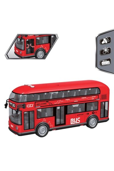 ANTBRO Red City Double-Decker Toy Bus