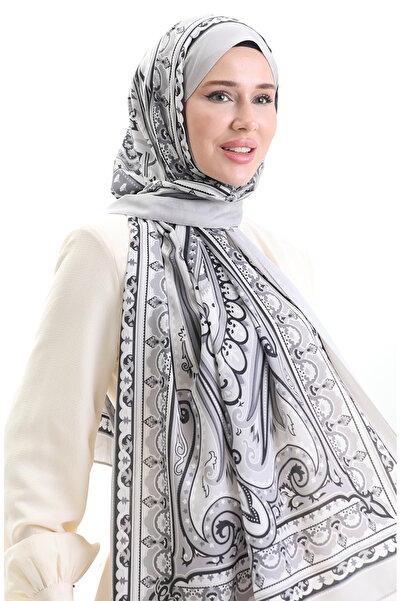 sefamerve Şal moale cu model etnic 70295-10 Stone