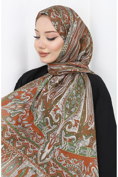 sefamerve Janjan-Schal mit ethnischem Muster 70305-11 Tile