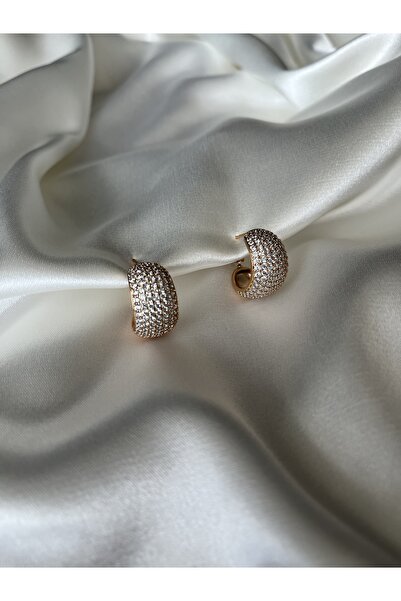 XUPING JEWELRY Marka Model Zirkon Taşlı 14K Kadın Küpe