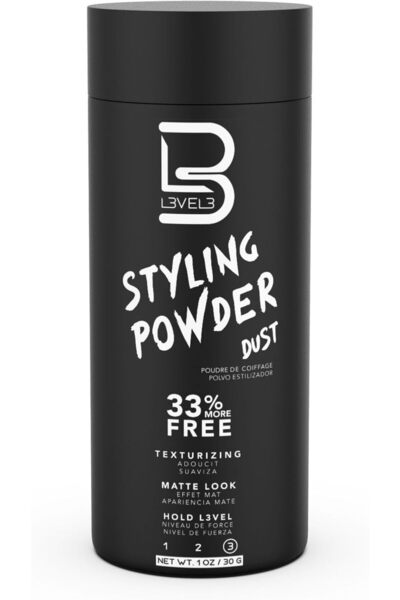L3 بودرة تصفيف الشعر L 3 للرجال - مظهر طبيعي، لمسة نهائية غير لامعة