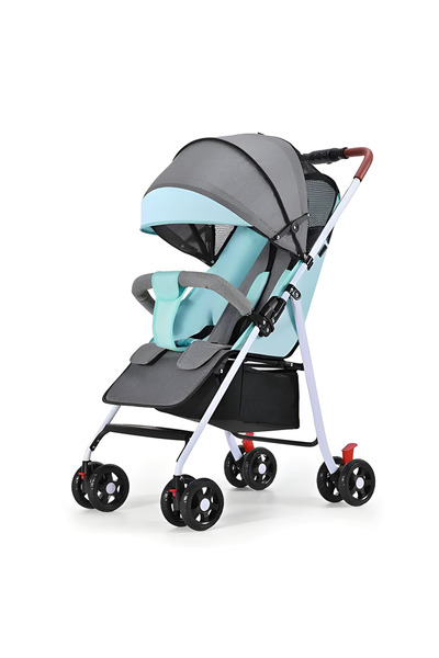 Teno Sport Baby Stroller Teno®, foldable, easy to carry, with safety belt, 12 kg, turquoise