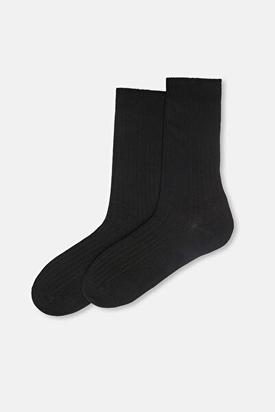 Eros Men's Wool Blend Thin Rib Socks