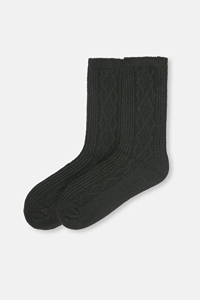 Eros Дамски удобни плетени чорапи с мотиви