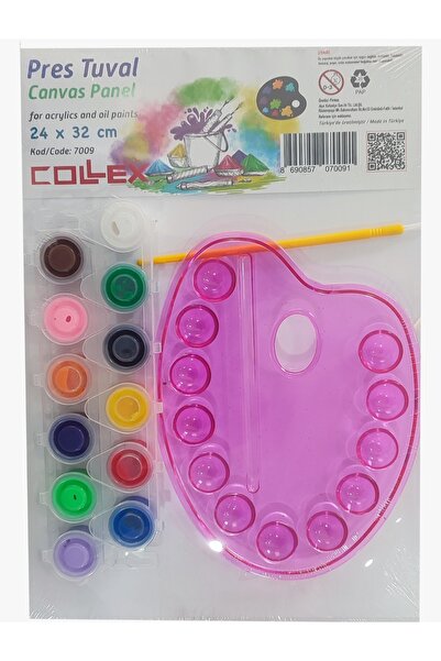 Collex Pres Tuval Resim Seti 4 Parça