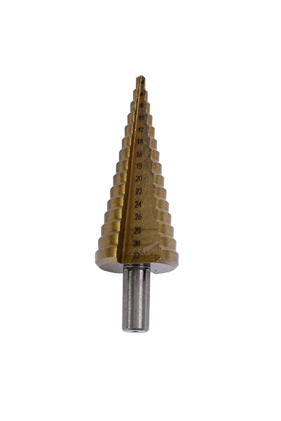 Lawazim Step Drill Bit 4-32mm - Multi Size Spiral Cutter for Metal Wood Plastic Drilling