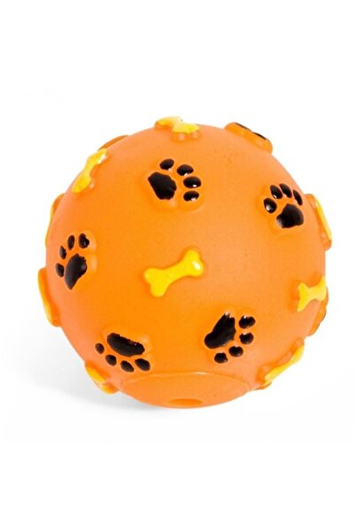 ANTBRO Jucărie pentru câini Antbro® Minge portocalie cu sunet, 8 cm