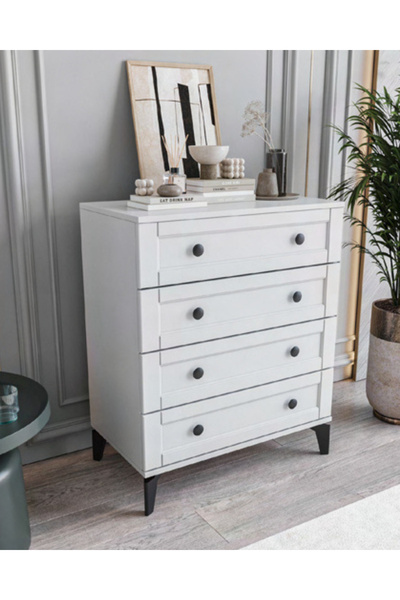 miracool Karin 4 Çekmeceli Şifonyer / %100 MDF / Ücretsiz Kurulum - Teslimat