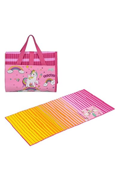 ANTBRO Rogojina plaja tip geanta pentru copii, din plastic, model Unicorn, tesatura densa, multicolor, 150x