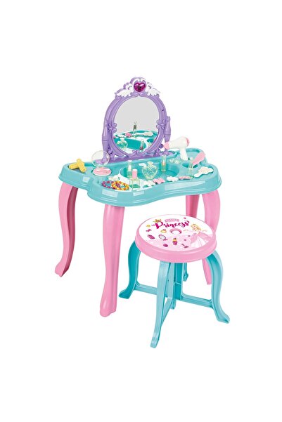 PİLSAN Masuta de machiaj pentru fetite Magic Butterfly Purple cu scaunel,ogli...