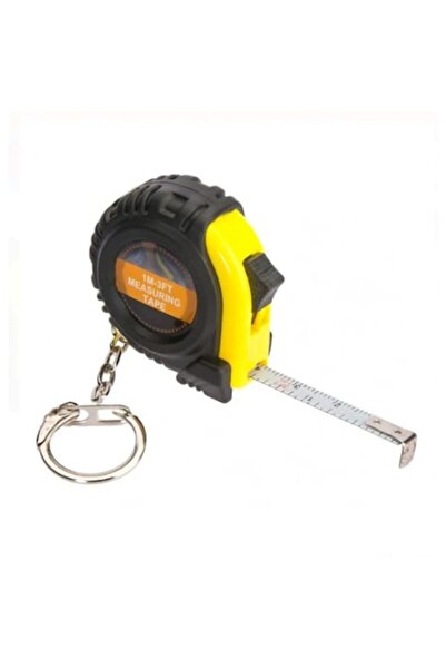 OEM Mini Retractable Tape Measure Keychain, 5 cm, Yellow